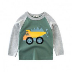 Baby Boy's Pullover Contrast Color Casual Long Sleeve Top