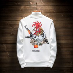 Men's 3D Chicken Digital Print Long Sleeve Top
