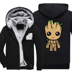 Men's 3D Print Long Sleeve Thicken Jackets