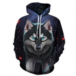 Men's 3D Print Long Sleeve Hooded Sweatshirts
