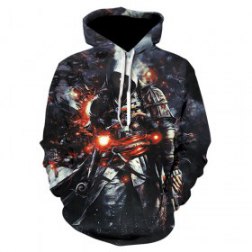 Men's 3D Print Casual Fashion Long Sleeve Hoodie Sweatshirt