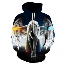 Men's 3D Print Long Sleeve Pullover Hoodie