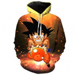 Men's 3D Cartoon Print Long Sleeve Pullover Hoodie