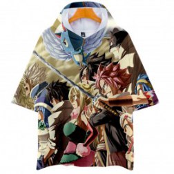 Men's 3D Print Casual Short Sleeve Pullover Hoodie