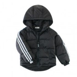Boy's Winter Warm Outwear Jacket Zipper Hoodie Long Sleeve