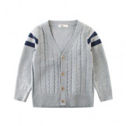 Boy's Knit Warm Long Sleeve Cardigan Sweaters