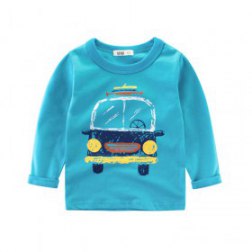 Boys' Casual Long Sleeves Cartoons Printing Top