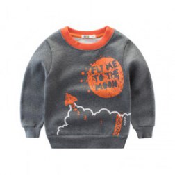 Boy's Casual Long Sleeves Printing Top