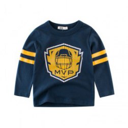 Boy's Long Sleeves Printing Pullover Top