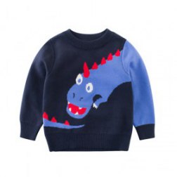 Boy's Long Sleeves Printing Pullover Sweaters