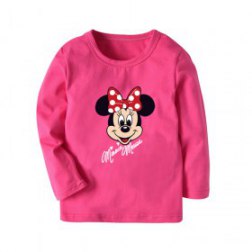 Girls Long Sleeve Cartoons Printing Top