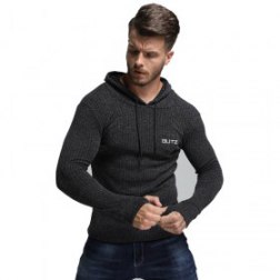 Men's Long-sleeve Sports Workout Pullover Hoodie