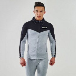 Men's Gym Workout Zipper Long Sleeves Hoodie