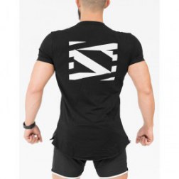 Men's Short Sleeve Gym Training Bodybuilding Muscle Fitness T-shirt
