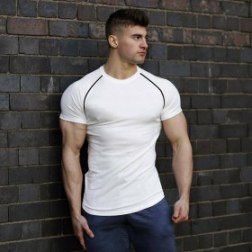 Men's Short Sleeve Gym Training Fitness T-Shirt