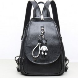 Women's Real Leather School Bag Travel Backpacks Bag