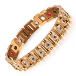 Stainless Steel Magnetic Bracelet | Crystal Bracelets