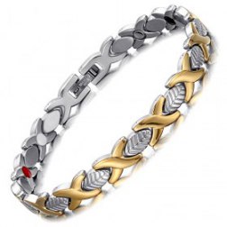 Stainless Steel Womens Magnetic Bracelet Benefits Weight Loss Healing Cuff