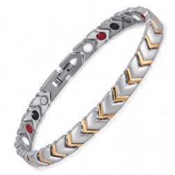Defender-Light Weight Titanium 4 in 1 Power Relieve Pressure Magnetic Therapy Bracelets