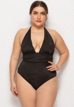 Plus Size Sunbathed Beauty One Piece Swimsuit
