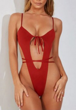 Laced One Piece Swimsuit