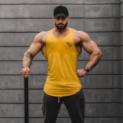 Men Gyms Fitness Bodybuilding Skinny Tank Top