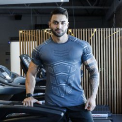 Running Sport Compression Skinny Gym Fitness Bodybuilding T-shirt For Men