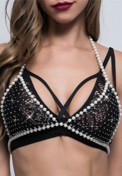 Shimmering Rhinestone Bralette