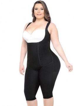Zipper Waist Control Bodysuits