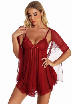 Ravishing Soft Lace Babydoll Set