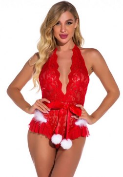 Curvy Clause Cutie Lingerie Costume