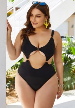 Plus Cut Out Detail Swimsuit