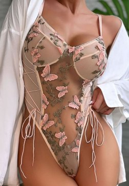 So Sweet Floral Lace Teddy