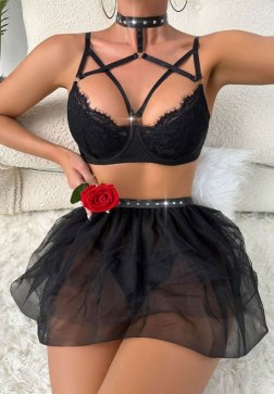 All Strapped In Bra Set