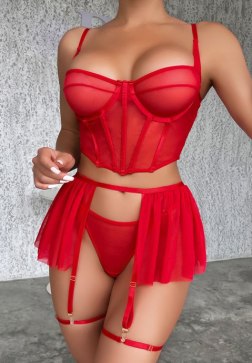 Midnight Beauty Longline Bra Set