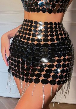 Dance With Me Sequin Mini Skirt