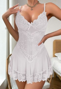A Touch of Lace Babydoll Set