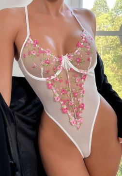 Lover Girl Embroidered Teddy