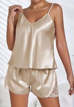 Sleepy Cutie Satin PJ Short Set