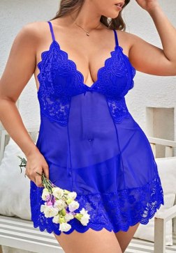 Plus Size My Lover Lace Babydoll