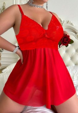Plus Size Flirtatious Allure Babydoll Set