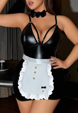 Plus Size Sexy French Maid Costume