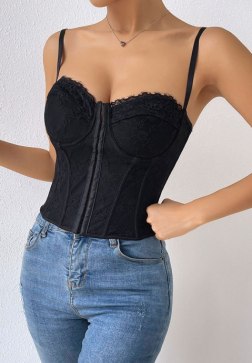 Versatile Lace Bustier for Layering