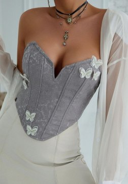 Elegant Butterfly Corset Top
