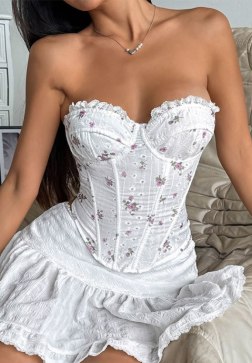 Women's Strapless Sweetheart Neckline Corset