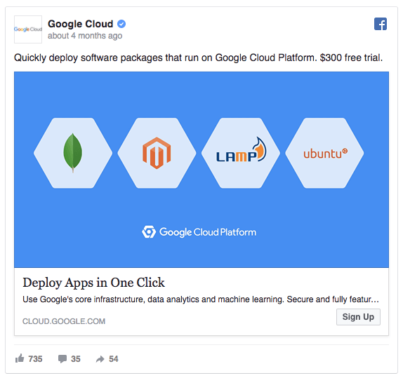google contrasting ad