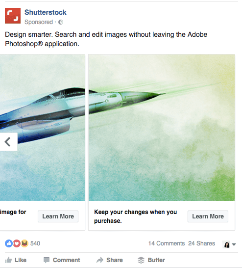 Creative carousel ad 2