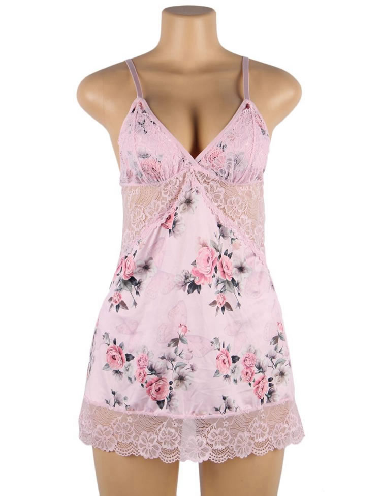Bed Of Roses Babydoll Set